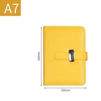 B5 Budget Binder Transparent Refillable Loose Leaf Ring Binder Planner Notebook Leather Snap A5 Binder (as the picture,14.5*21.5cm)