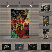 3x5 Ft T-The-Smashing-Pumpkinss Heavy Metal Band Flag Rock Music Wall Banner for Bedroom Studio Bar Concert Outdoor Decor 100X70CM