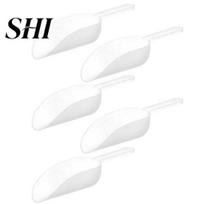 Flour Spoon 5Pcs Food Scoop Non-stick BPA Free Hanging Hole Easy Clean Ice Measuring Good Grip Baking Plastic Cube Kitchen Utility balta