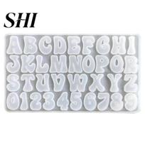 Cake Tool Fondant Mold Food Grade Easy-Demoulding 3D Modelling Non-stick Temperature-resistant DIY Silicone Making Reusable English Alphabet A-Z Epoxy balta