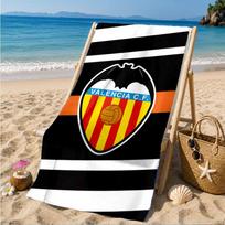 Valencia Cf Crest Design Beach Towel, Quick-drying, Easy to Care for, Suitable for Both Fitness and Beach Vacations,Sports Essential 70cmx140cm(27x55inch)