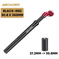 ZOOM Bike Suspension Seatpost 27.2/31.6/28.6/30.4/30.8/33.9mm MTB Suspension Seat Tube 350mm Shock Absorber Seat Post Bike Parts Red 27.2 To 30.8