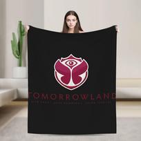 Tomorrowlands muzikos festivalio pledas Minkštas šiltas spausdintas pliušinis pledas lauko stovyklavimui flanelinis lovatiesė lovos užvalkalas 75X95CM