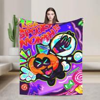 Baisiojo Mėnesio Antklodė Kokybiška Šilta Minkšta Dekoratyvinė Antklodė Rudeniui Sofai Kėdei Lovai Pūkuotas Patalynės Užtiesalas 75X95CM
