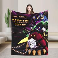 „Freak Circus“ mesti pledas ant sofos  Minkštas pūkuotas pliušinis pledas 50x60 colių Daugia dydžio lovatiesė visiems sezonams 75X95CM