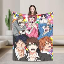 Yarichin B Club Yuri Antklodės Kokybiškos Minkštos Pledas Žiemai Stovyklavimui Sofa Lova Purus Patalynės uždangalas 75X95CM