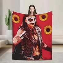 Terrifier X Rhea Ripley Plush Flannel Throw Blanket for Kids and Adults  Soft Cozy Bedspread for Living Room Perfect Gift 75X95CM