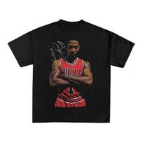 Derrick Rose marškinėliai - Krepšinio marškinėliai - Sportinė apranga - Krepšinio legenda - Vintažiniai marškinėliai M brown