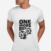 One More Rep T-Shirt | Weightlifting Barbell Fitness Tee 4XL