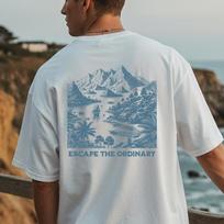 Heavy cotton shirt, Escape the Ordinary, Nature Shirt, Comfort Colors Outdoor T-Shirt, Gift for Nature Lovers, Travel Shirt Men M