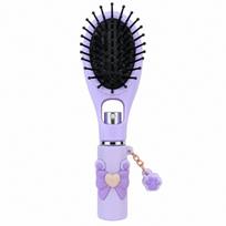 Anti-Static Spray Hair Brush Anti-Frizz Massage Hair Brush New Spray Massage Comb  Daily Hair Care violetinė