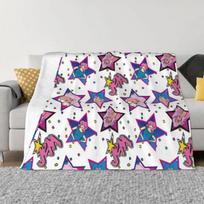 jem and the holograms Throw Blanket Flannel warm for winter Luxury Brand Thins Blankets Size: 75*100cm, Weight: 230 GSM