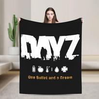 DayZ Today is A Good Day Blanket Shotting Game Flannel Throw Blankets Airplane Travel Portable Soft Warm Portable Quilt Size: 75*100cm, Weight: 230 GSM