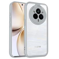 Transparent Silicone Case For Realme 15 Pro 14 13 12 11 Pro Plus Lite 14T 12X Extreme PC Back TPU Bumper Shockproof Phone Cover Realme 15 pilka spalva
