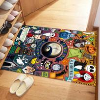 1pc The Nightmare Before Christmas Carpet Area Rug, Bedroom, and Playroom Durable, Stain-Resistant, and Easy To Clean, Living Room 60cm by 90cm
