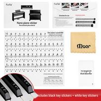 Electrostatic Piano Stickers: Adhesive-Free, Universal for 88/61/54 Keys - Ideal for Kids, Adults & Beginners