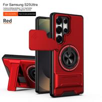 For Magsafe Magnetic Fold Holder Phone Case For Samsung S26 Ultra S24 Plus S23 FE S22 S24 Military Armor Camera Protection Cover Galaxy S26