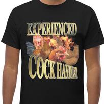 Experienced Cock Handler Funny Meme Shirt, Viral Unhinged Offensive 90s Graphic Tee, Sarcastic T-shirt Gift, Chicken Joke, Those Who Know S