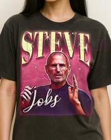 STEVE JOBS T-Shirt, Vintage Entrepreneur Tech Leader Genius Star Performer Tee, 90s Retro Throwback, Steve Jobs Sweater S