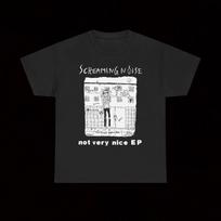 Screaming Noise Not Very Nice EP T-Shirt Crust Punk Hardcore Vintage State Children Chaos C.H. Deadless Muss Exithippies The Swankys Confuse 3XL