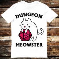Dungeon Meowster Dragons Monster DnD Guess I ll Die RPG T Shirt Meme Gift Shirt Funny Tee Vintage Style Unisex Gamer Cult Movie Music 6153 L