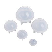 1 Set Silicone Mold Epoxy Resin Orb Globe Ball Sphere Jewelry Make Beads 1