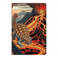 Retro metaliniai paveikslai, baldai, svetainės dekoracija 20x30cm (Multicolor,TYA-1081223-20x30) įvairiaspalvis