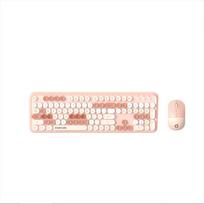 EWEADN V96 Retro Wireless Keyboard and Mouse Set