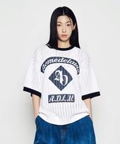 Acme Dravi Artwork Ringer Short Sleeve Knit (3Color) Top Label/2 Size
