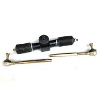 DIY Go Kart Karting Buggy Quad Bike 32CM 1.45 Circle Metal Tie Rods ATV Steering Rack Box Pinion