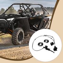 Easy Install Go Kart Brakes Front Twin Disc Caliper Master Cylinder Kit for Quad UTV ATV 4 Wheeler