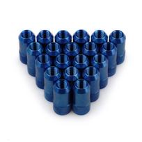 Racing Wheel Nut Aluminum 7075-t6 20 PCS Racing Wheel Nut Alloy d1  m12x1.5 Lug Nuts42mm Length Aftermarket  Accessories mėlyna