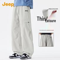 Jeep Men's Loose Fit Cargo Pants 4XL šviesiai pilka spalva