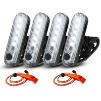 4Pack LED Navigation Lights Kit for Boat Kayak, Stern Light Battery 0perated, Easy Clip on for Night Kayaking, Boating, Canoeing 2Red 2Green green