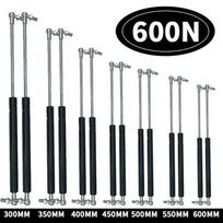 2 vnt. universalių 600N 300/350/400/450/500/550/600 mm amortizatorių dujinės spyruoklės, automobilių, namelių ant ratų, durų, langų, liukų, valčių, autobusų 300mm gray