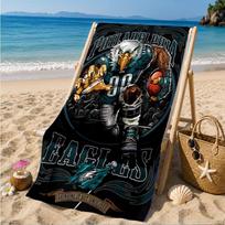 Eagle Power Philadelphia Beach Towel, Quick-drying, Easy to Care for, Suitable for Both Fitness and Beach Vacations,Sports Essential 70cmx140cm(27x55inch)