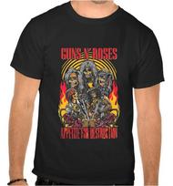 Guns And Roses Guns N Roses Rock Music Black Tshirt 1053 S