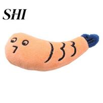 Cat Interactive Toy Plush Adorable Appearance Super Soft Bite-resistant Wear Resistant Non-Fading Soothe Mood Cartoon Teeth Grinding Catnip oranžinė