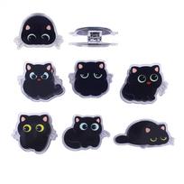 Set of 7 Clips with Cute Cat Design Corner Multipurpose Notebook Paper School Office Character Design - Clips, Holder, Organization, Bookmark,