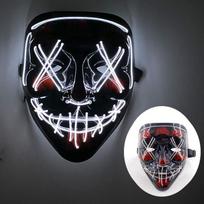 Wireless LED Purge Election Year Mask Halloween Easter Scary Cool Mask Decoration Halloween Purge Mascara Red Purge Led Mask balta
