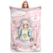 Japonijos Sonico Antklodė Kokybiška Super Minkšta Mesti Antklodę Žiemos Vaikų Miegamasis Madingas Lovatiesė 75X95CM