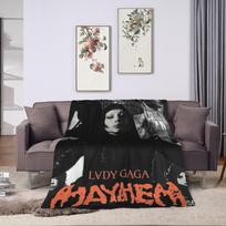 Lady Gaga Mayhem 2025 albumas Pledas Minkštas naujoviškas pliušinis pledas sofai, foteliui, kelionėms lėktuvu, lovatiesė, lovos užvalkalas 75X95CM