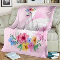 3D Mielas Gulbės Princesės Animacinis Cygnus Pledas, Minkštas Pledas Namams Miegamajam Lovai Sofai Piknikui Kelionei Biurui Dangalas Vaikui 75X95CM