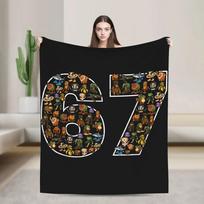 Italian Brainrot Meme Funny  Plush Blanket for Kids Flannel Throw On Couch Bed Soft Warm Design Quality Bedspread Gift 75X95CM