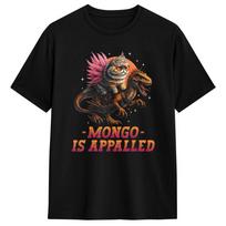 Retro Vintage Mongo Is Appalled Princess Cat Riding Dinosaur Unisex T Shirt  Novelty Tee Shirt Short Sleeve O Neck TShirts Cotton S įvairiaspalvis