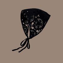 Gėlėta plaukų bandana, megzta galvos skarelė, moteriška bandana, rankų darbo nėrimo plaukų šalikas, kelioninė nuotraukų galvos juosta, turbanas, aksesuaras juoda