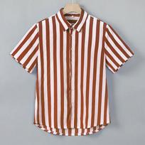 Men's Baggy Beach Hawaiian Print Short Sleeve Button Retro T Shirts Tops Blouse L kava