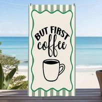 Groovy Retro Quote Microfiber Beach Towel Oversized Extra Large Sand Free Pool Towels Quick Dry Super Absorbent Swim Blanket 50x100cm