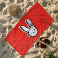 Singer Bad B-Bunny Towel Yoga Gym Yoga Gym Lightweight Portable for Swimming Beach Travel Sports Accessories Sandproof STJ50x100CM