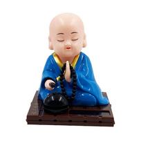 Tathagata Buddha Beating Wooden Fish Toys Handcrafts Desktop Buddha Statue  Ornaments B